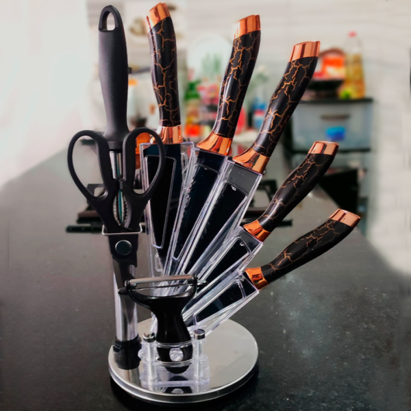 Set de Cuchillos Marmolados